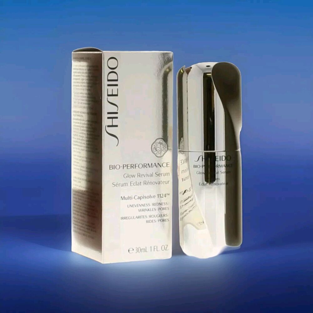 New In Box Shiseido Bio-Performance Glow Revival Serum 1oz/30ml